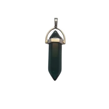 Péndulo de cristal verde azulado