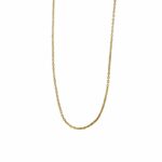 Collar de acero dorado