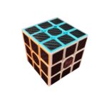 Cubo 3x3 con sticker de fibra de carbón