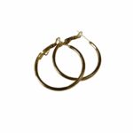 Argolla de acero 30mm dorada