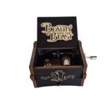 Caja musical de la bella y la bestia oscura