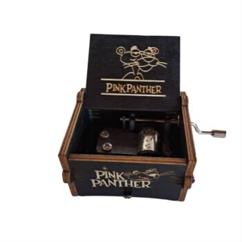Caja musical de la pantera rosa oscura