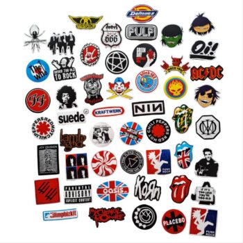 Stickers de bandas rock 100pcs