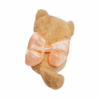 Llavero de peluche de gatito café con lacito - Imagen 2