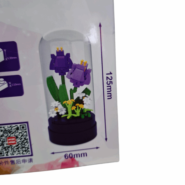 Figura armable de tulipán en botella (234 piezas) - Imagen 2
