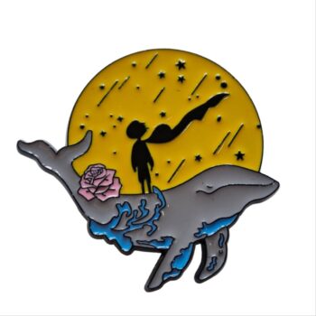 Pin metálico Principito luna