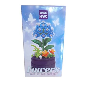 Figura Armable de Hortensia en Botella (201 piezas)