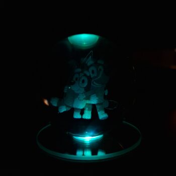 Lámpara de cristal de Bluey
